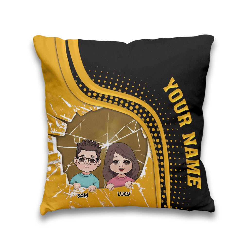 Best Dad Ever - Personalized Father Throw Pillow