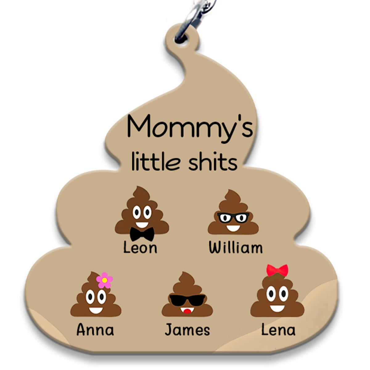 Little Cuties - Gift for dad, grandpa, mom, uncle, aunt, grandma - Personalized Keychain