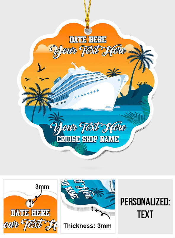 Love Cruising - Personalized Cruising Ornament