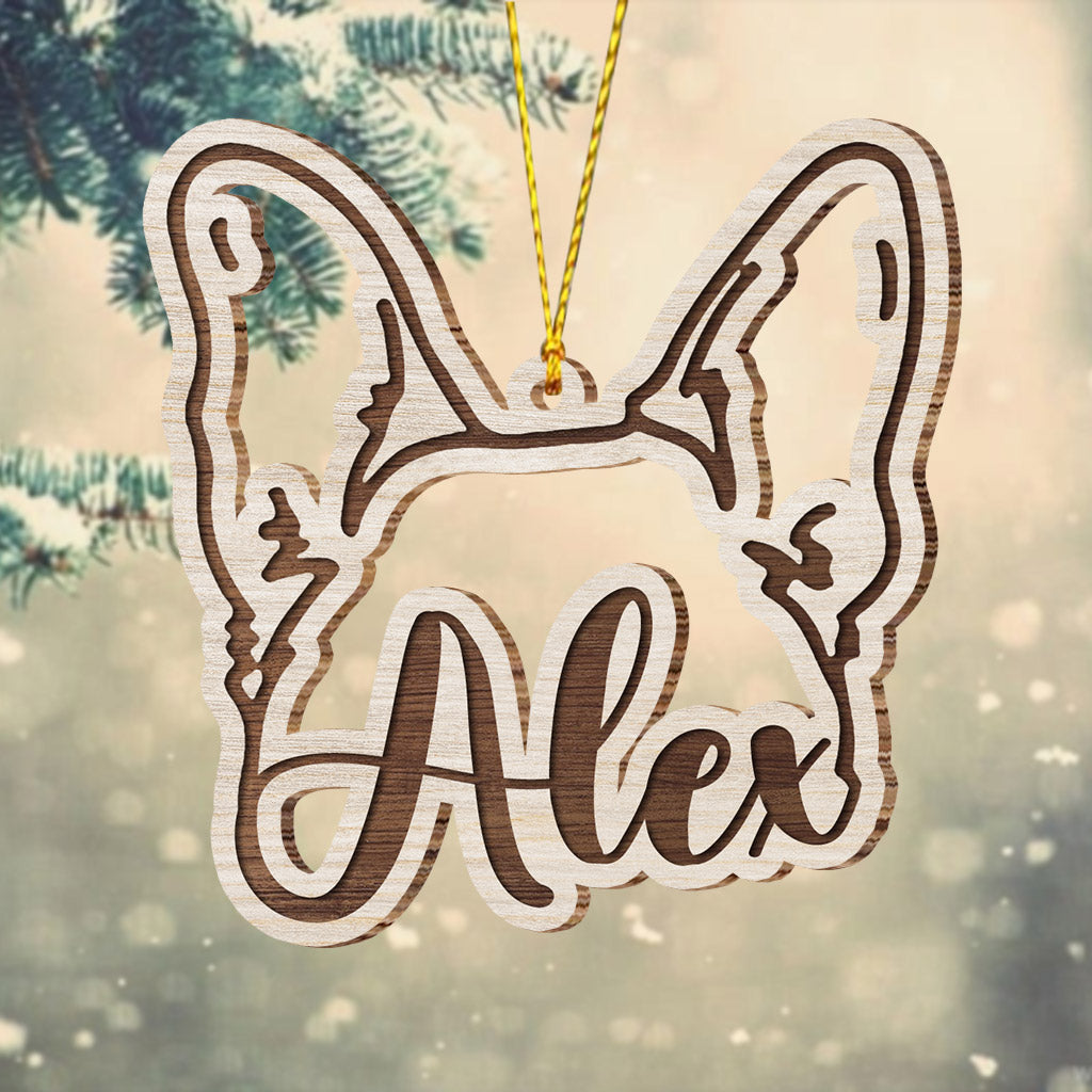 Personalized Dog Ears - Personalized Dog Ornament