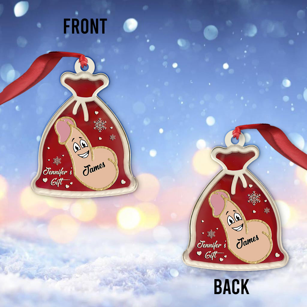 Santa Sack - Personalized Couple Ornament