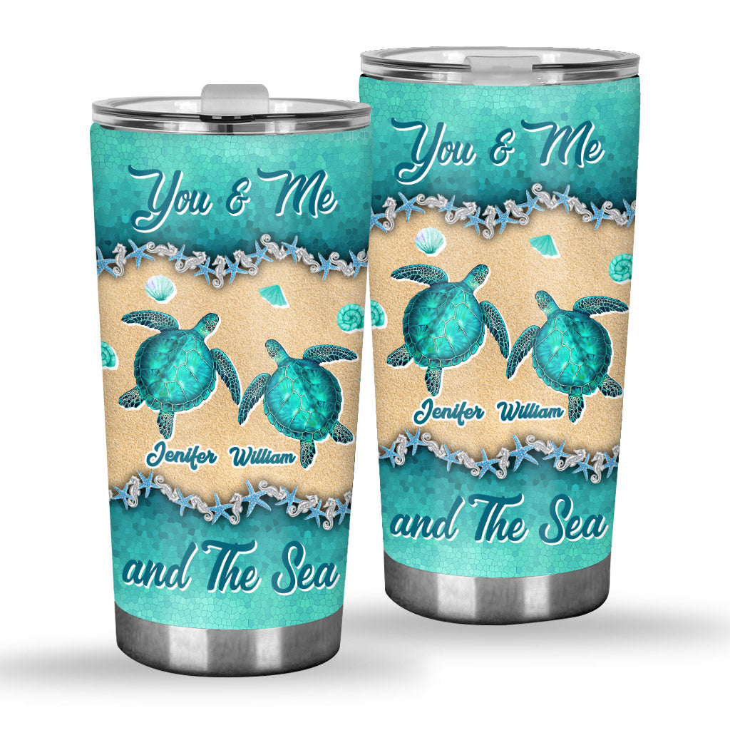 Salty Lil' Beach - Personalized Turtle Tumbler