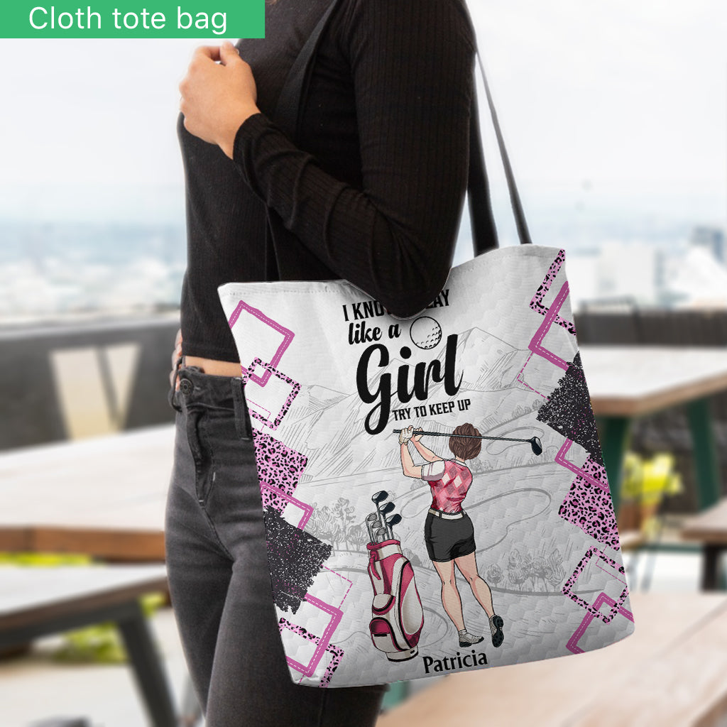 Golf Instruction - Personalized Golf Tote Bag