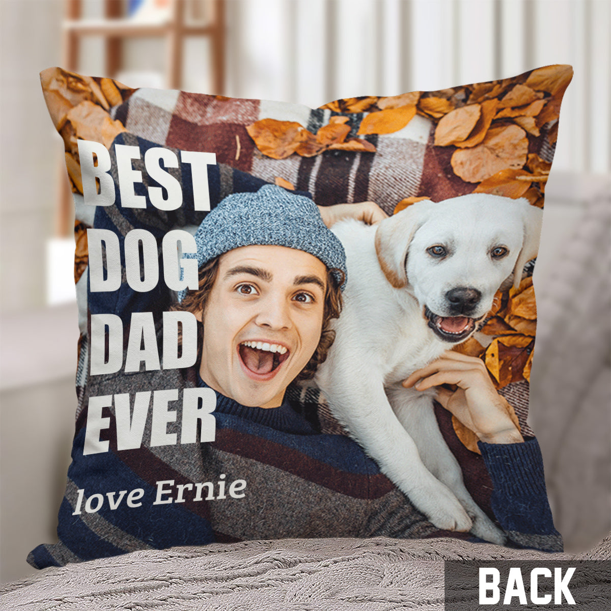 Best Dog Mom/ Mother/ Grandma... Ever - Personalized Throw Pillow