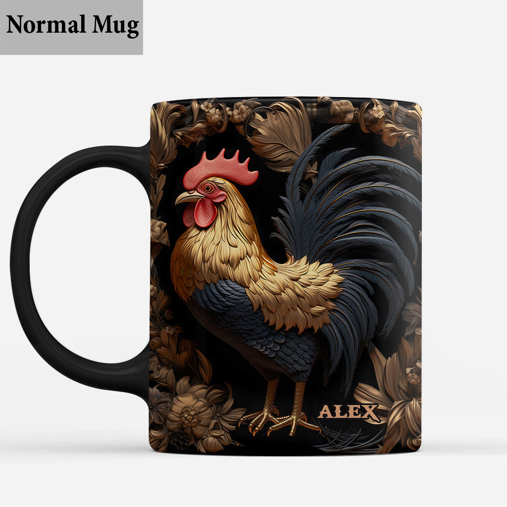 Rooster - Personalized Chicken Mug