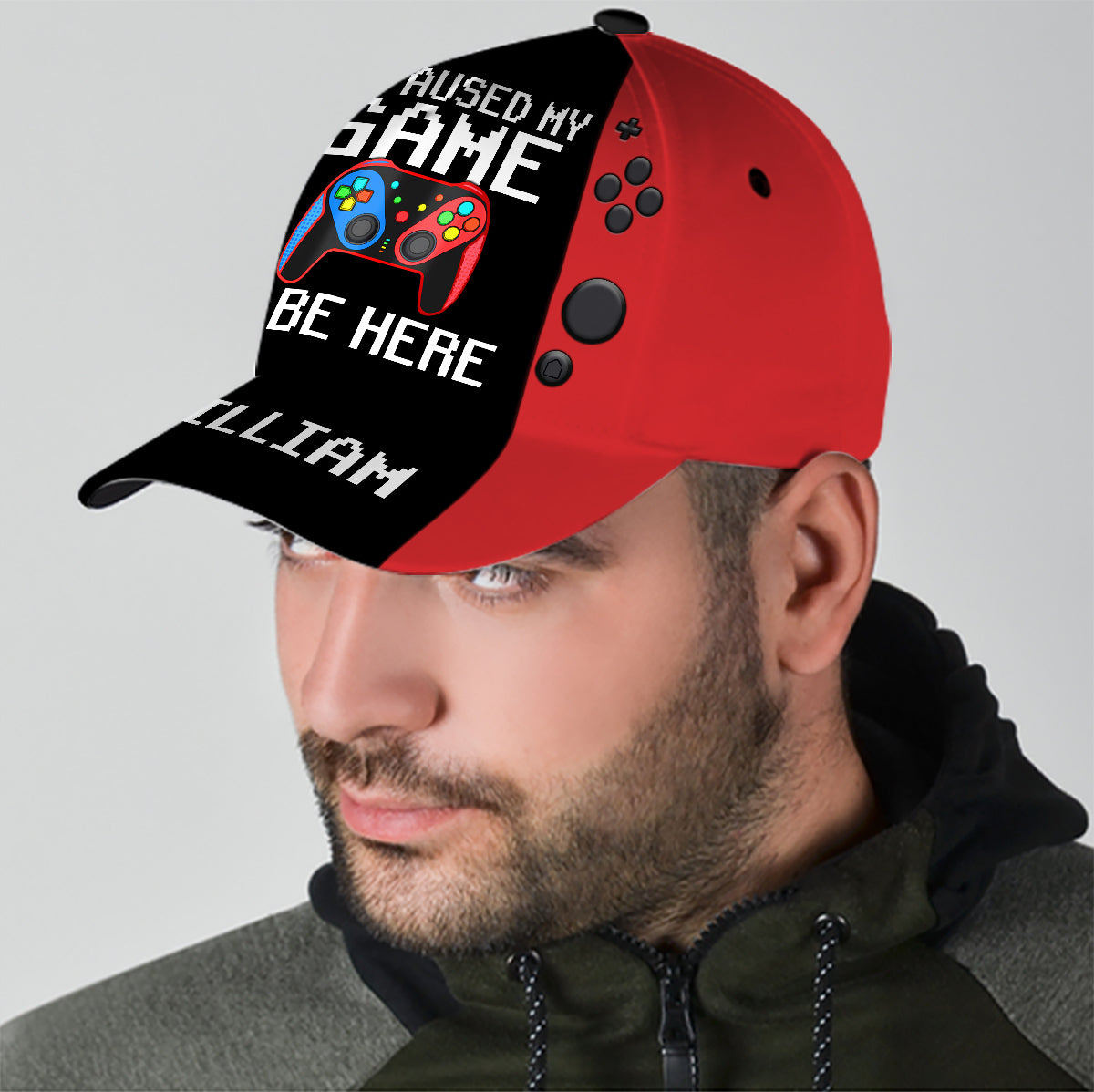 I Paused My Game To Be Here - Personalized Video Game Classic Cap