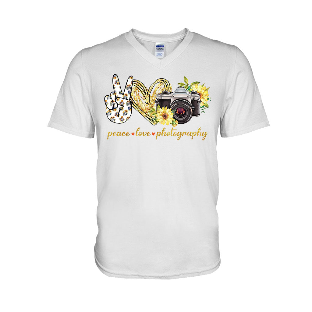 Peace Love Photography Photography T-shirt and Hoodie