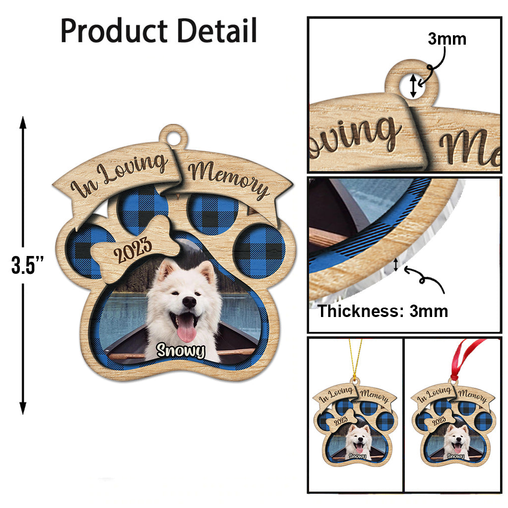 In Loving Memory - Personalized Dog Ornament