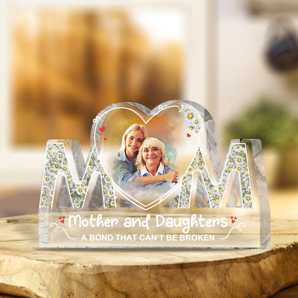 Mother And Daughter Son - Personalized Mother Custom Shaped Acrylic Plaque