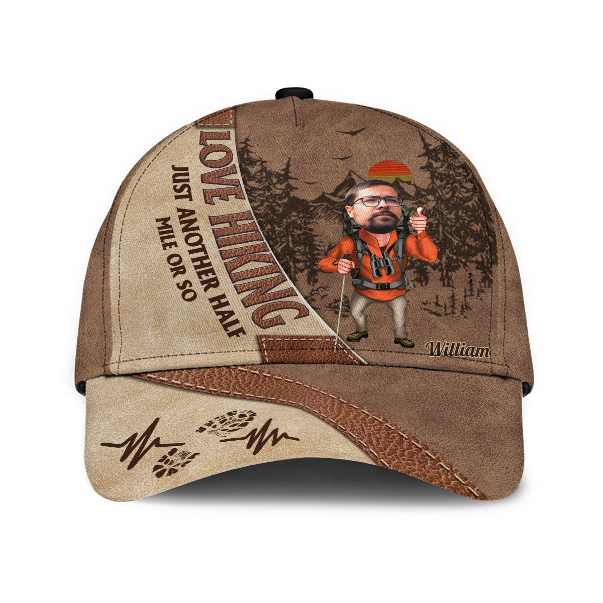 Encore un demi-kilomètre environ - Casquette de randonnée classique personnalisée