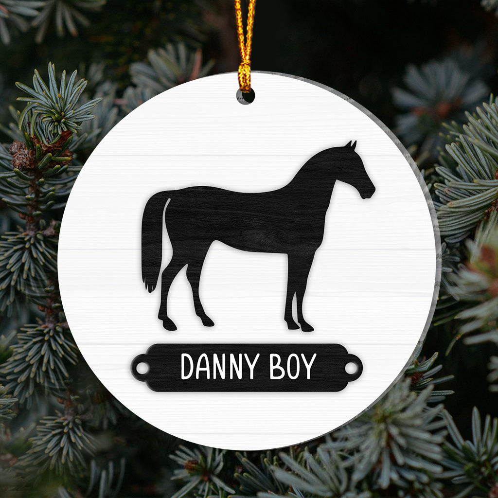 Love Horses - Personalized Horse Ornament