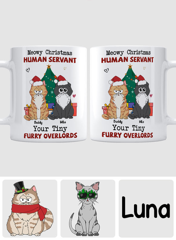 Miau-Weihnachten – Personalisierte Katzentasse