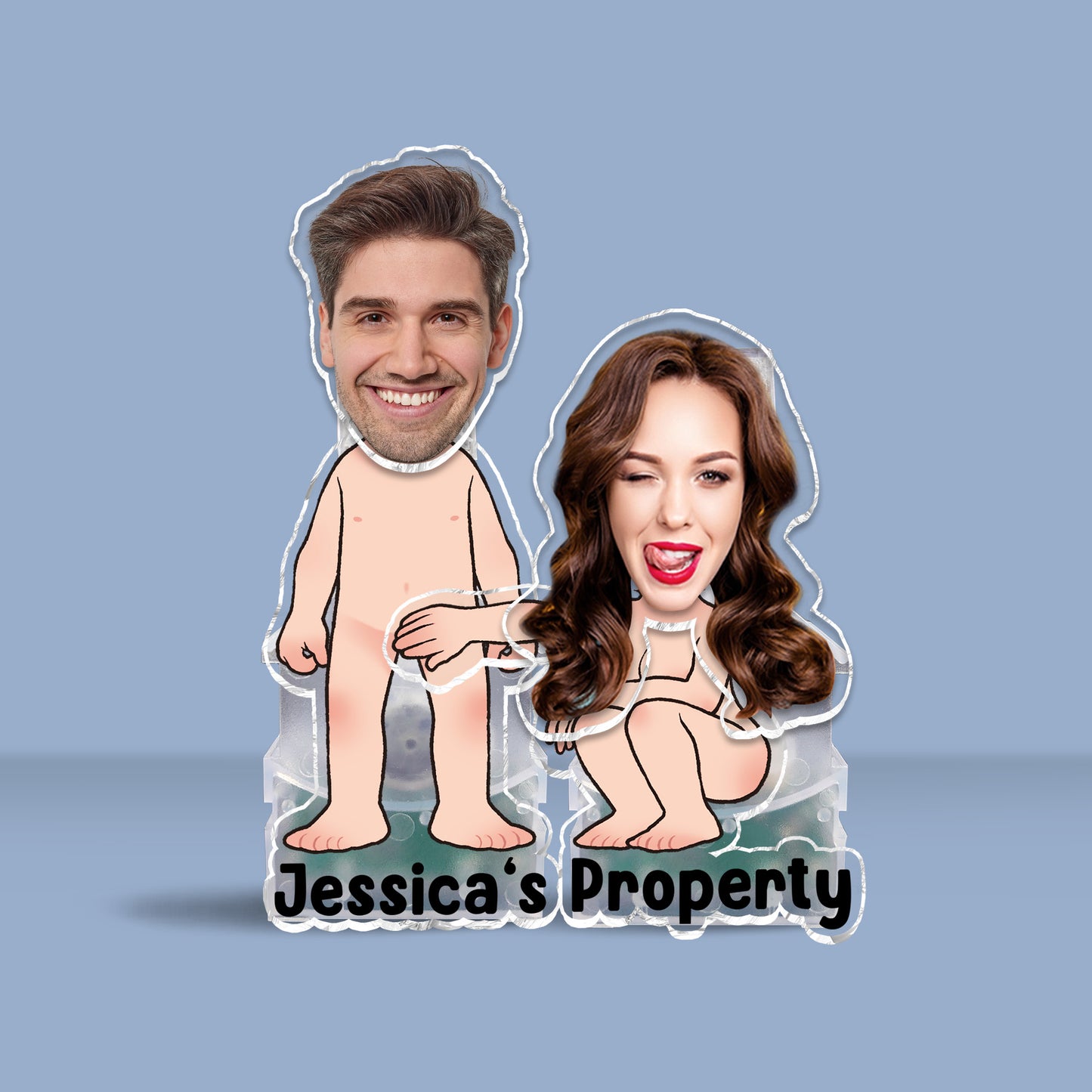Her Property - gift for husband, wife, boyfriend, girlfriend - Personalized Custom Shaking Head