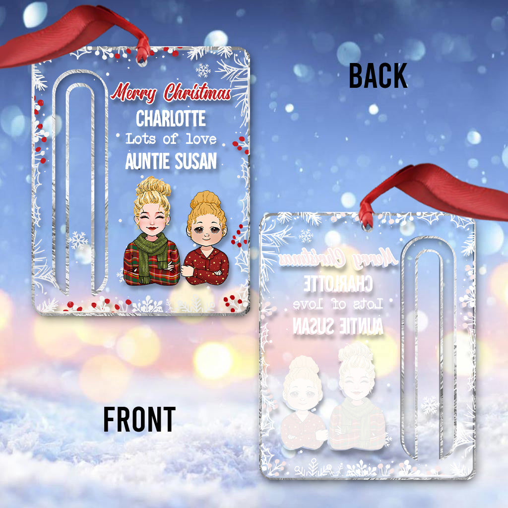Lots Of Love - Personalized Grandma Transparent Ornament