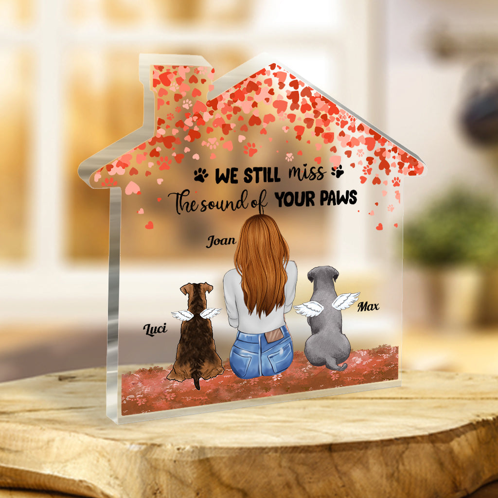 Forever In My Heart - Dog gift for who lose dog - Personalized Custom Shaped Acrylic Plaque