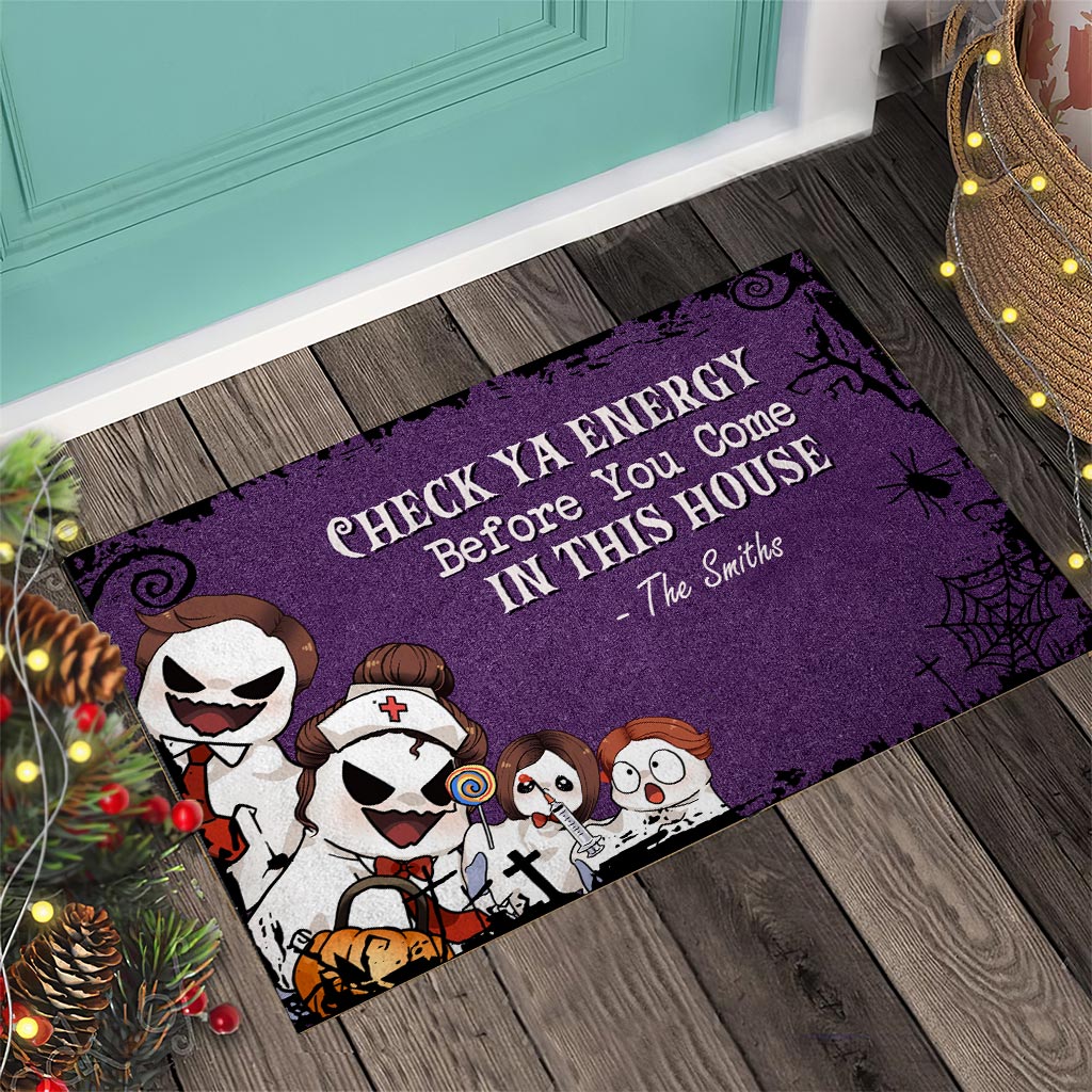 Check Ya Energy - Personalized Family Doormat
