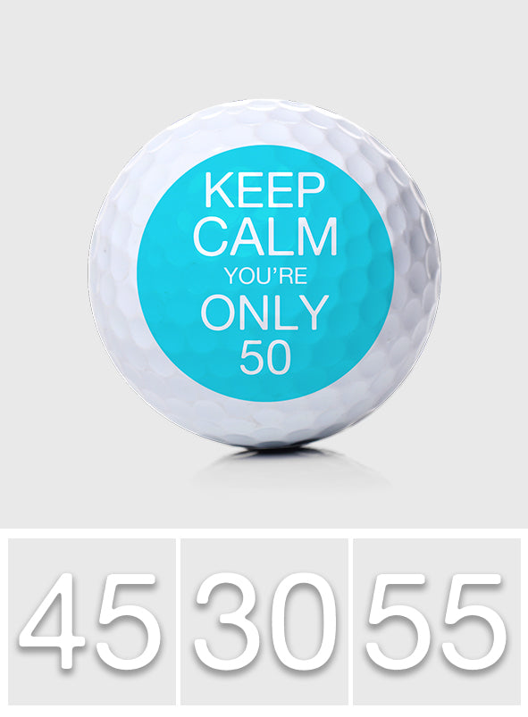 Keep Calm - Golf gift for dad, him, boyfriend, husband, grandpa - Personalized Golf Ball