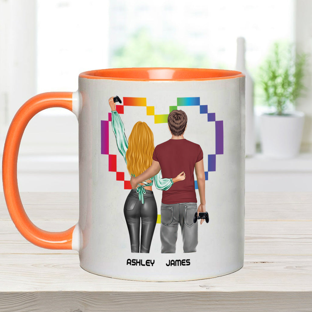 I Will Always Be Your Player Two - Personalized Video Game Accent Mug