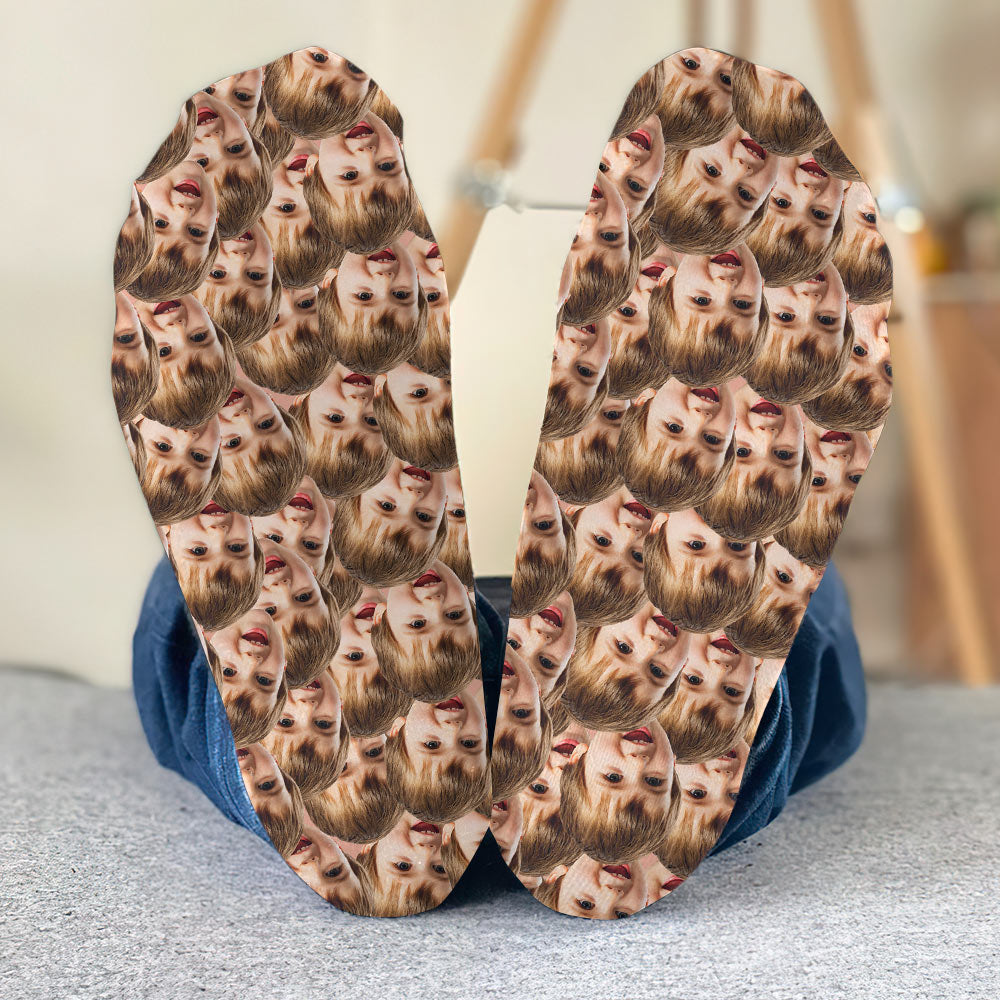Customizable Printed Face - Personalized Son Socks