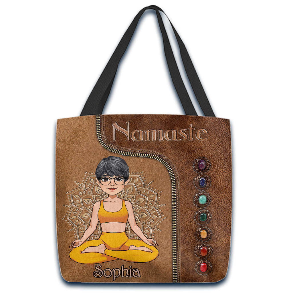 Namaste - Personalisierte Yoga-Einkaufstasche