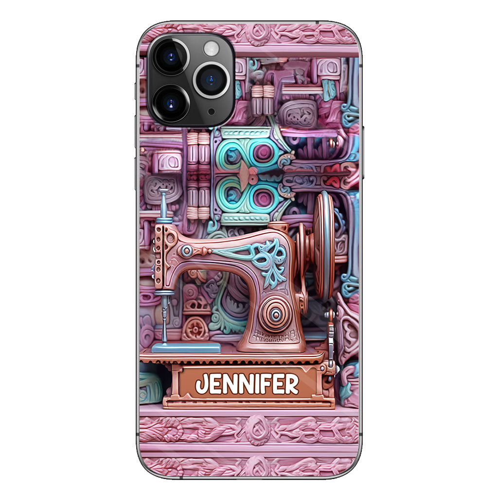 Love Sewing - Personalized Sewing Phone Case