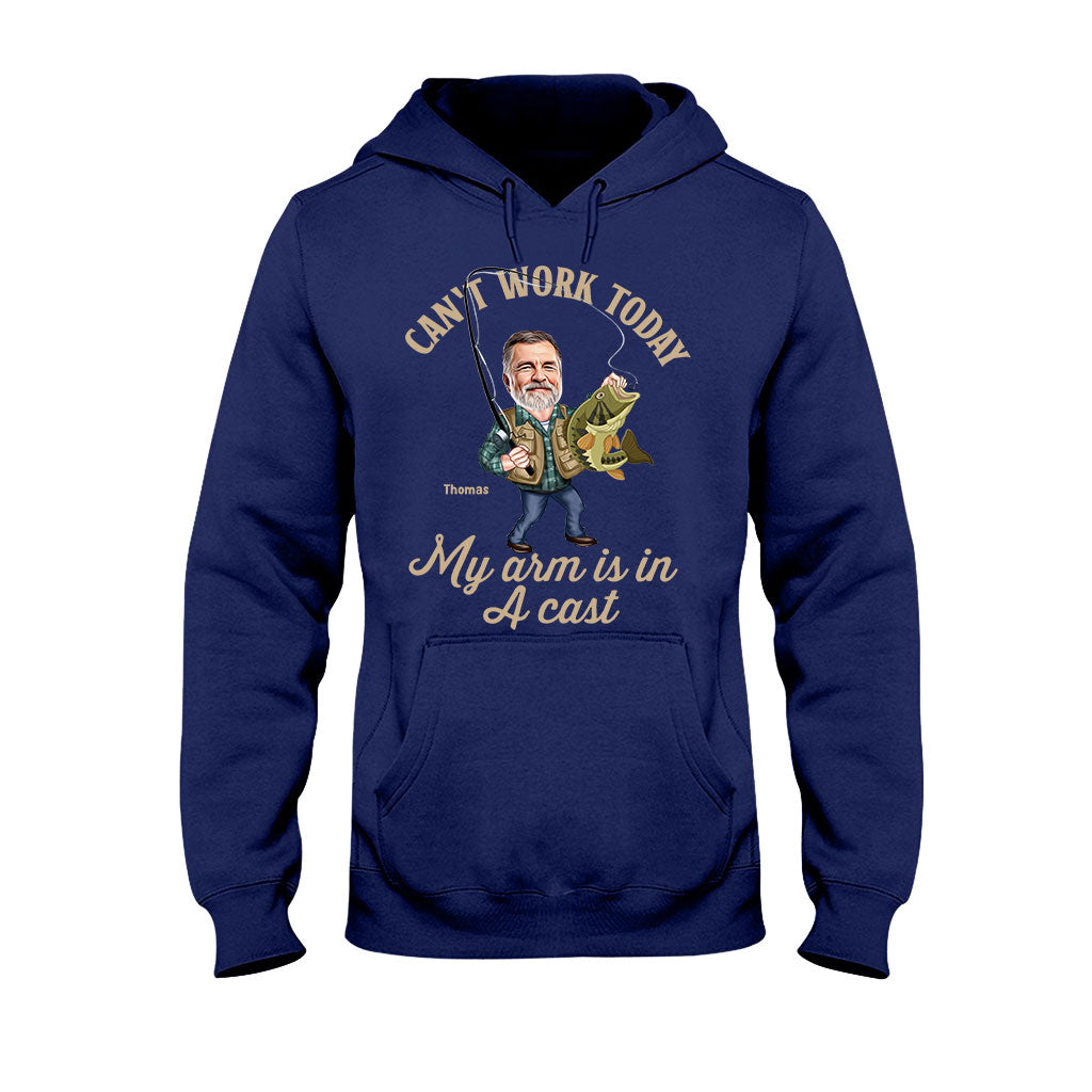 Photo Inserted Funny Fishing - Personalized Fishing T-shirt & Hoodie