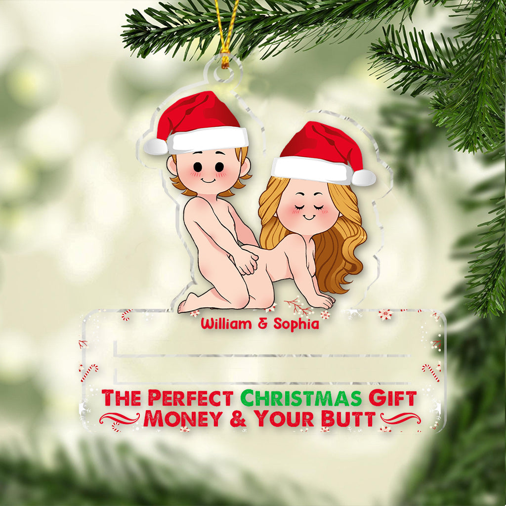 The Perfect Christmas Gift - Personalized Couple Transparent Ornament