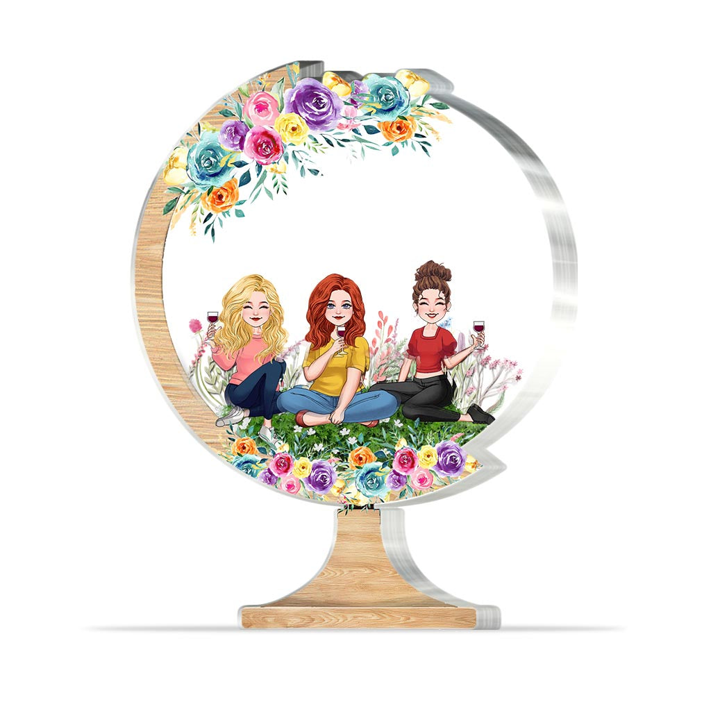 You Make The World A Better Place - Gift for mom, grandma, daughter, son, granddaughter, grandson, dad, grandpa, aunt, sister, friend - Personalized Custom Shaped Acrylic Plaque