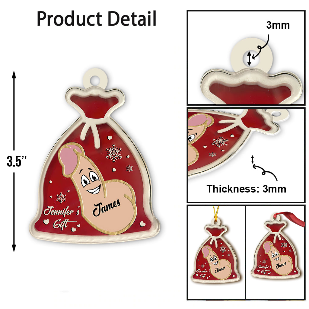 Santa Sack - Personalized Couple Ornament