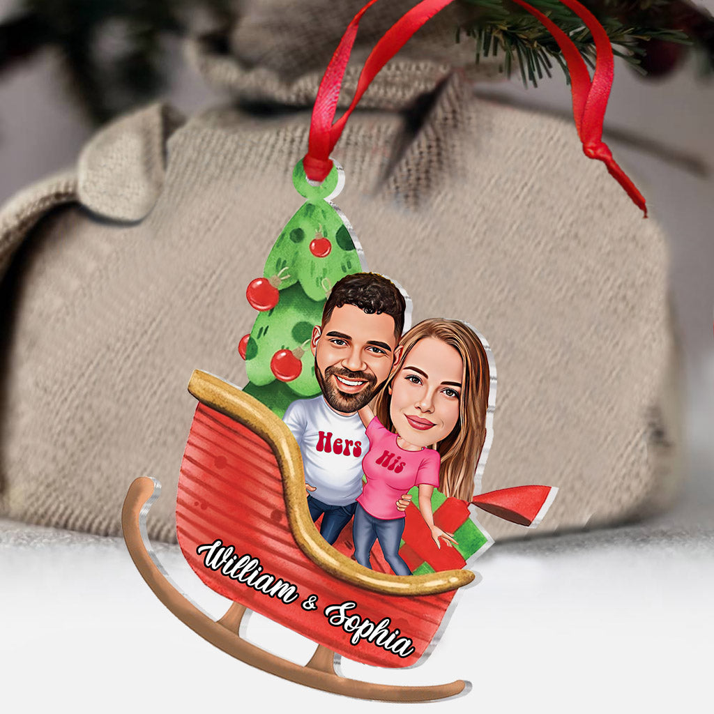 Caricature Family / Couple / Bestie Portrait Window - Personalized Family Ornament