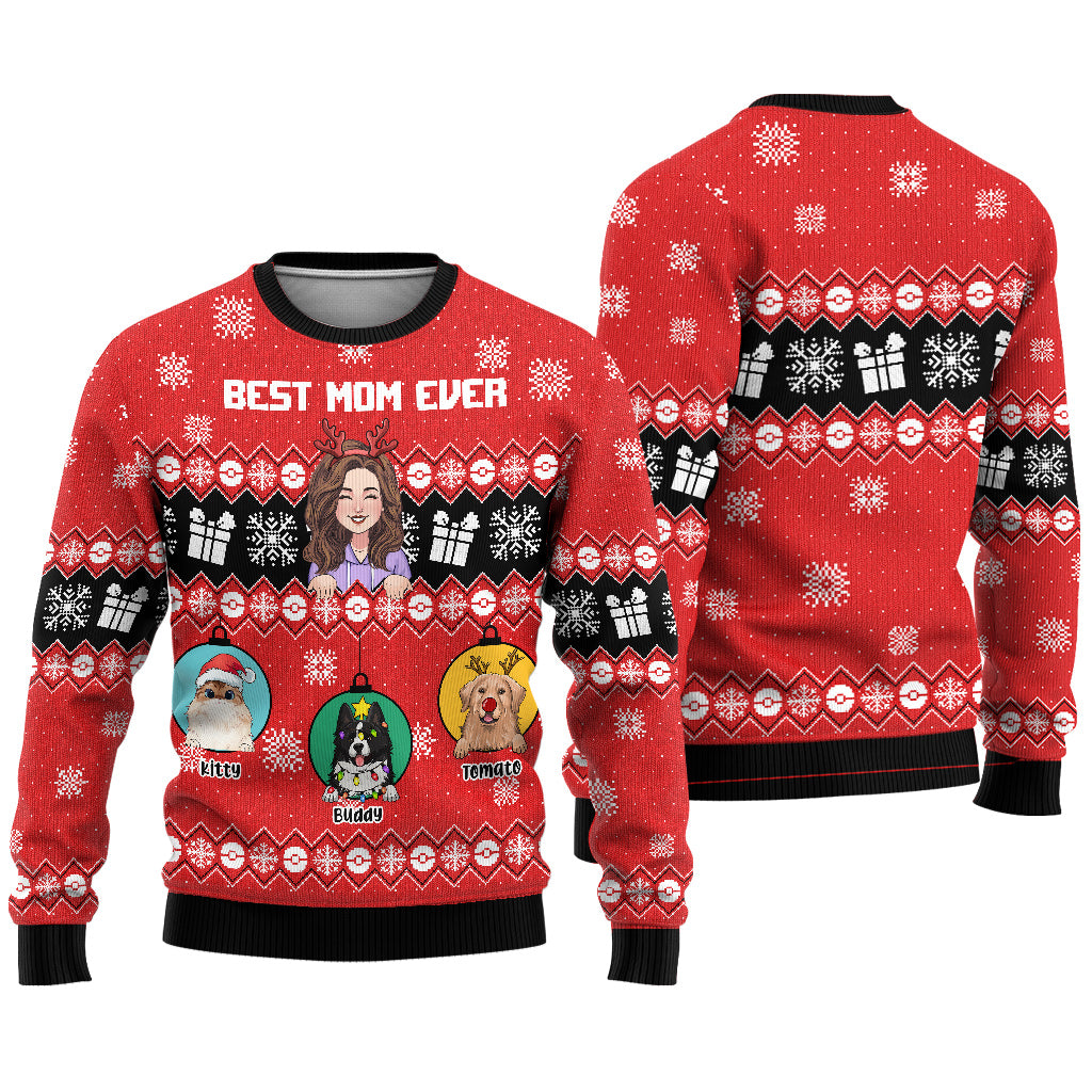 Beste Mama aller Zeiten – Personalisierter Hundepullover
