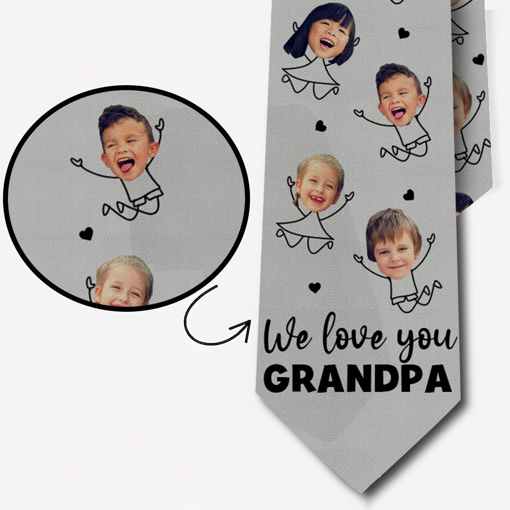 We Love You Dad - Gift for dad, grandpa, uncle, brother, husband - Personalized Necktie