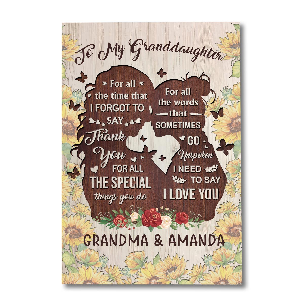 You Are The Kindest - Gift for mom, grandma, daughter, granddaughter, sister, aunt - Personalized Canvas And Poster