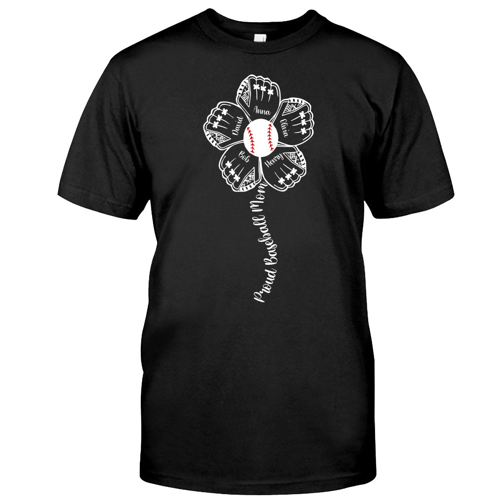 Stolze Baseball-Familie – Personalisiertes Baseball-T-Shirt und Hoodie