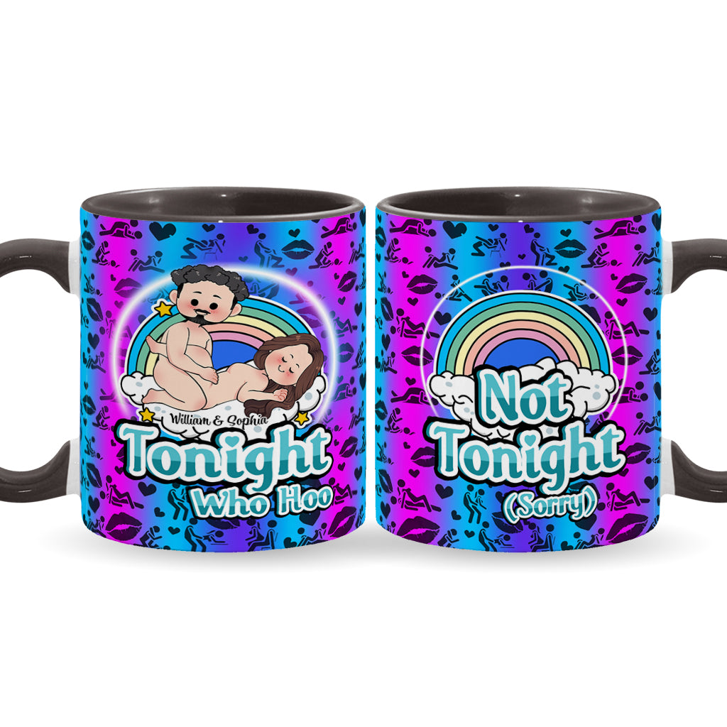 Heute Abend Who Hoo - Personalisierte Tasse für Paare