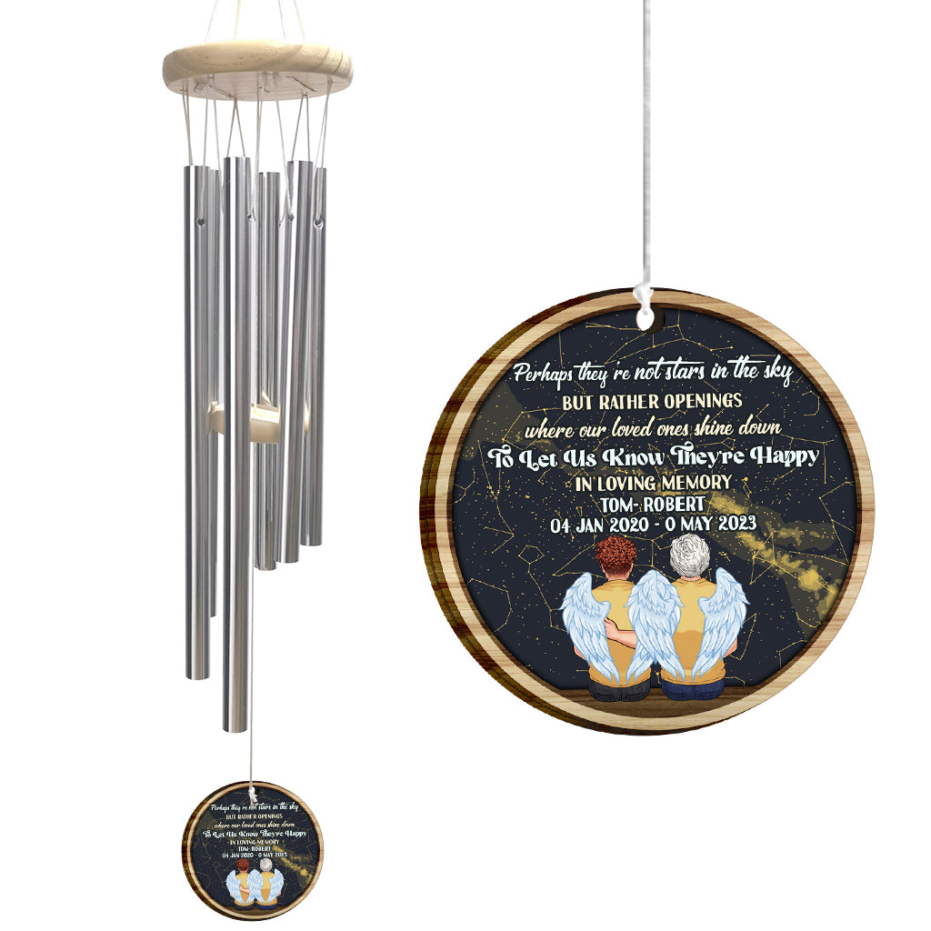 When I Look At The Stars - Personalized Memorial Wind Chime