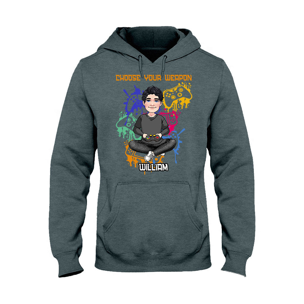 Choose Your Weapon - Personalized Video Game T-shirt and Hoodie
