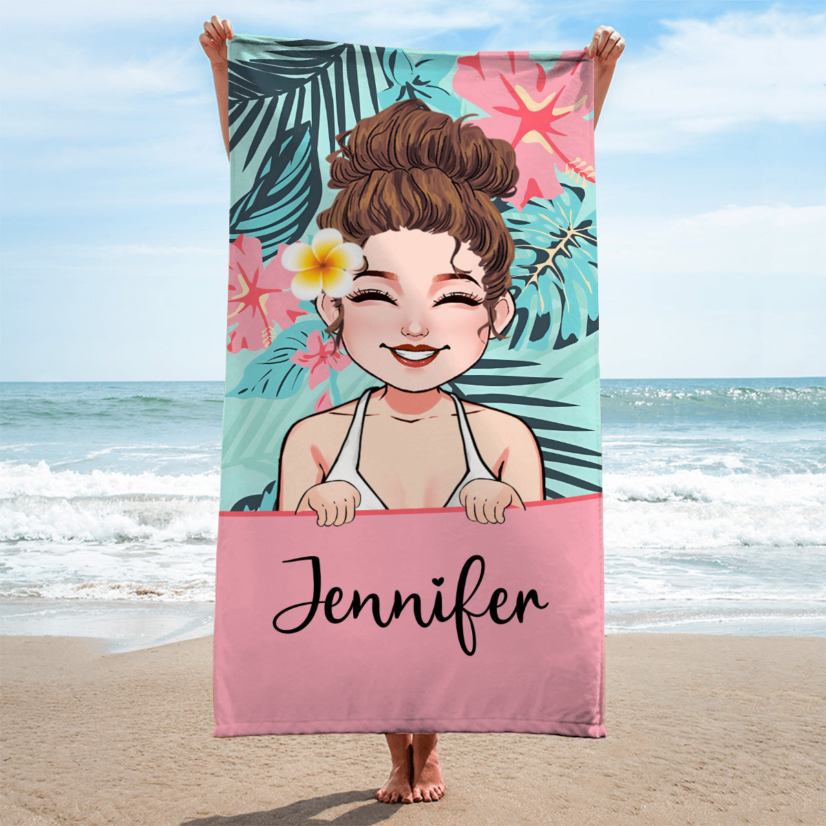 Beach Lover - Personalized Sea Lover Beach Towel