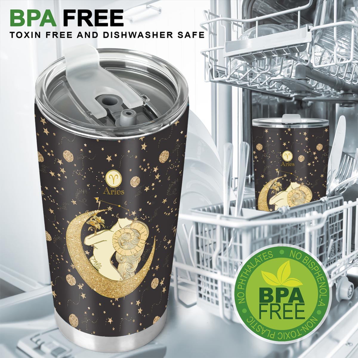 Zodiac Sign - Personalized Horoscope Tumbler