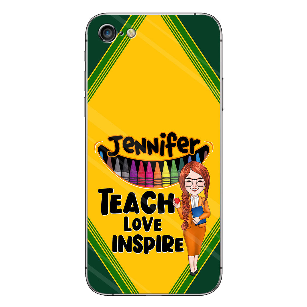 Teach Love Inspire - Personalized Teacher Phone Case