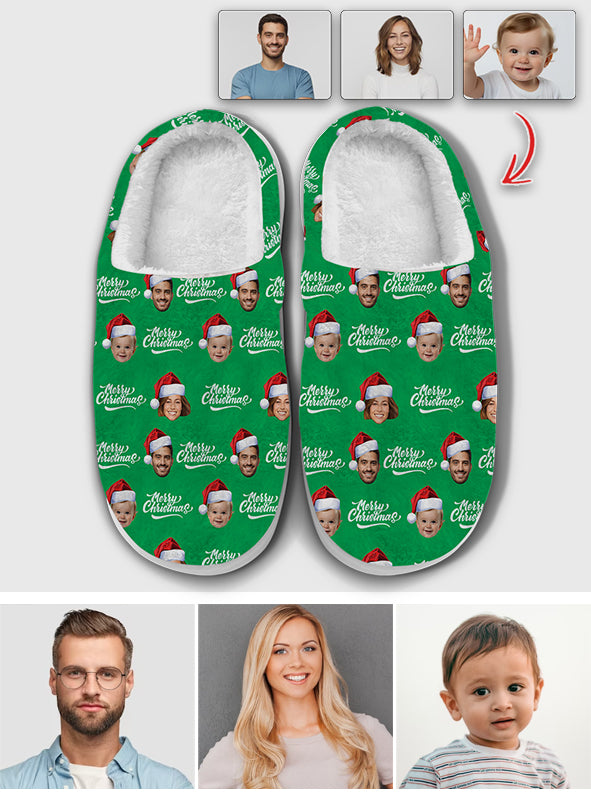 Custom Photo Slippers - gift for anyone, cat lover, dog lover - Personalized Slippers