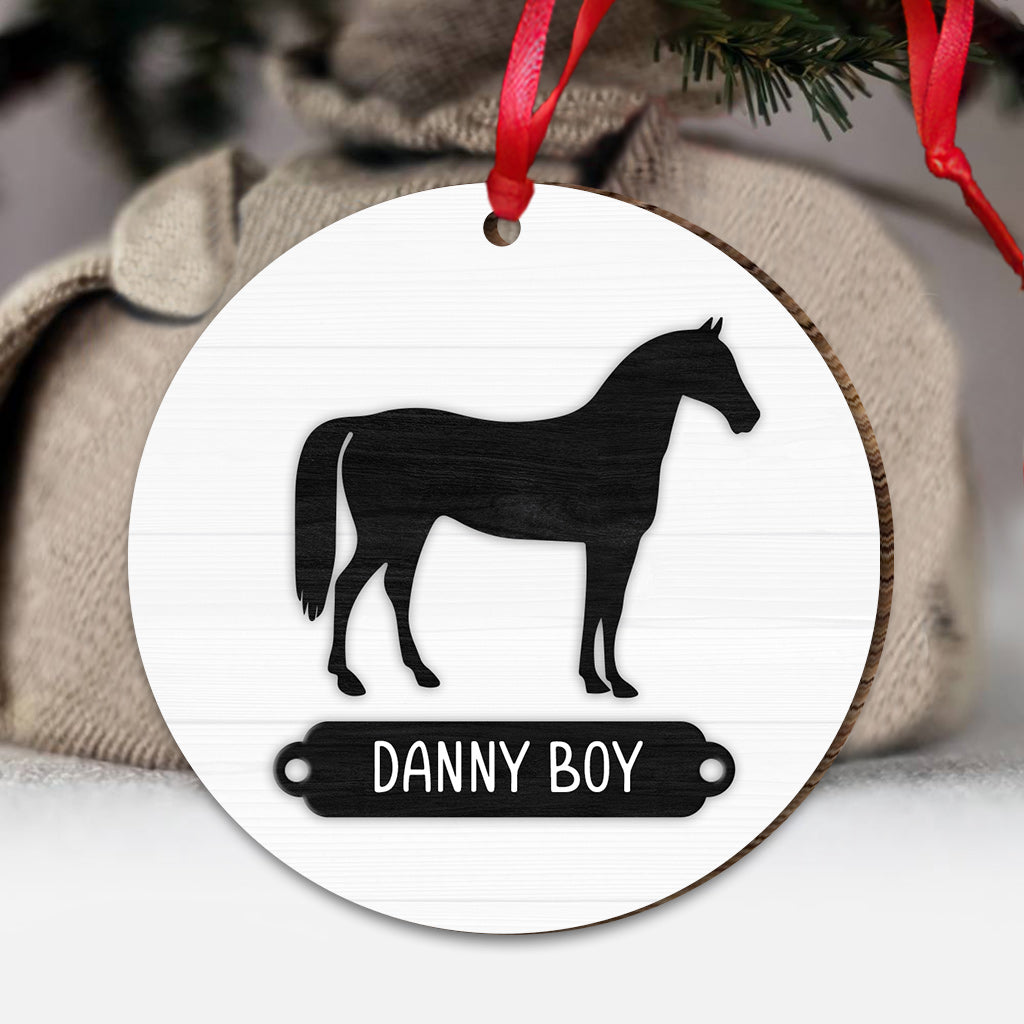 Love Horses - Personalized Horse Ornament