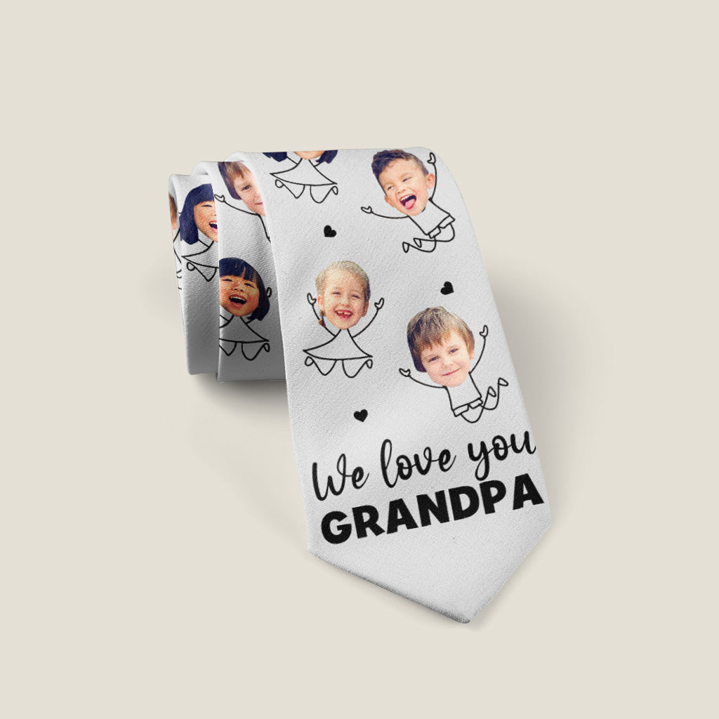 We Love You Dad - Gift for dad, grandpa, uncle, brother, husband - Personalized Necktie