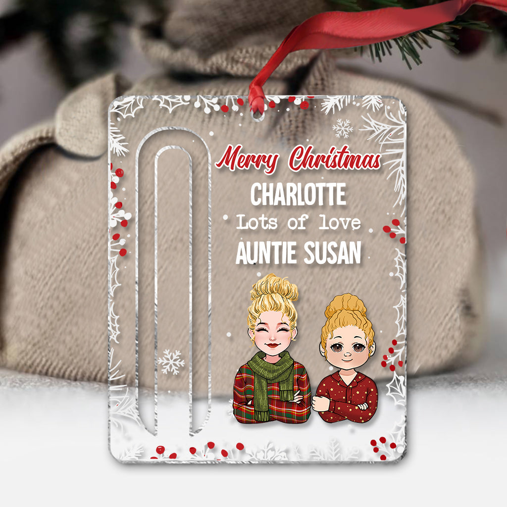 Lots Of Love - Personalized Grandma Transparent Ornament