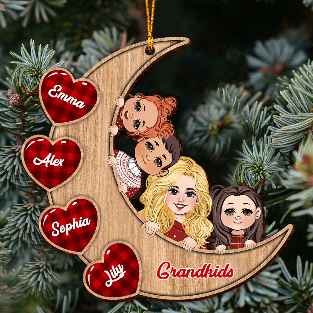 Grandkids - Personalized Grandma Ornament