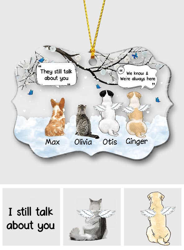 Ils parlent encore de toi - Médaillon transparent personnalisé pour chien