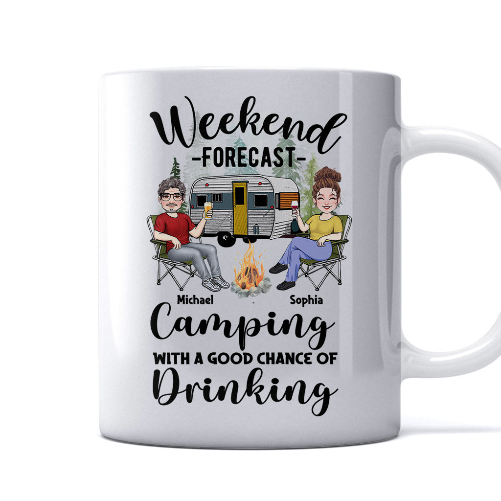 Wochenendvorhersage – Personalisierter Campingbecher