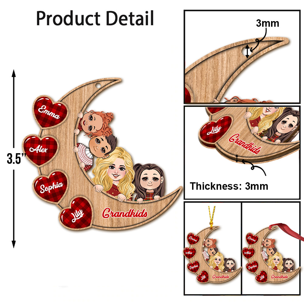 Grandkids - Personalized Grandma Ornament