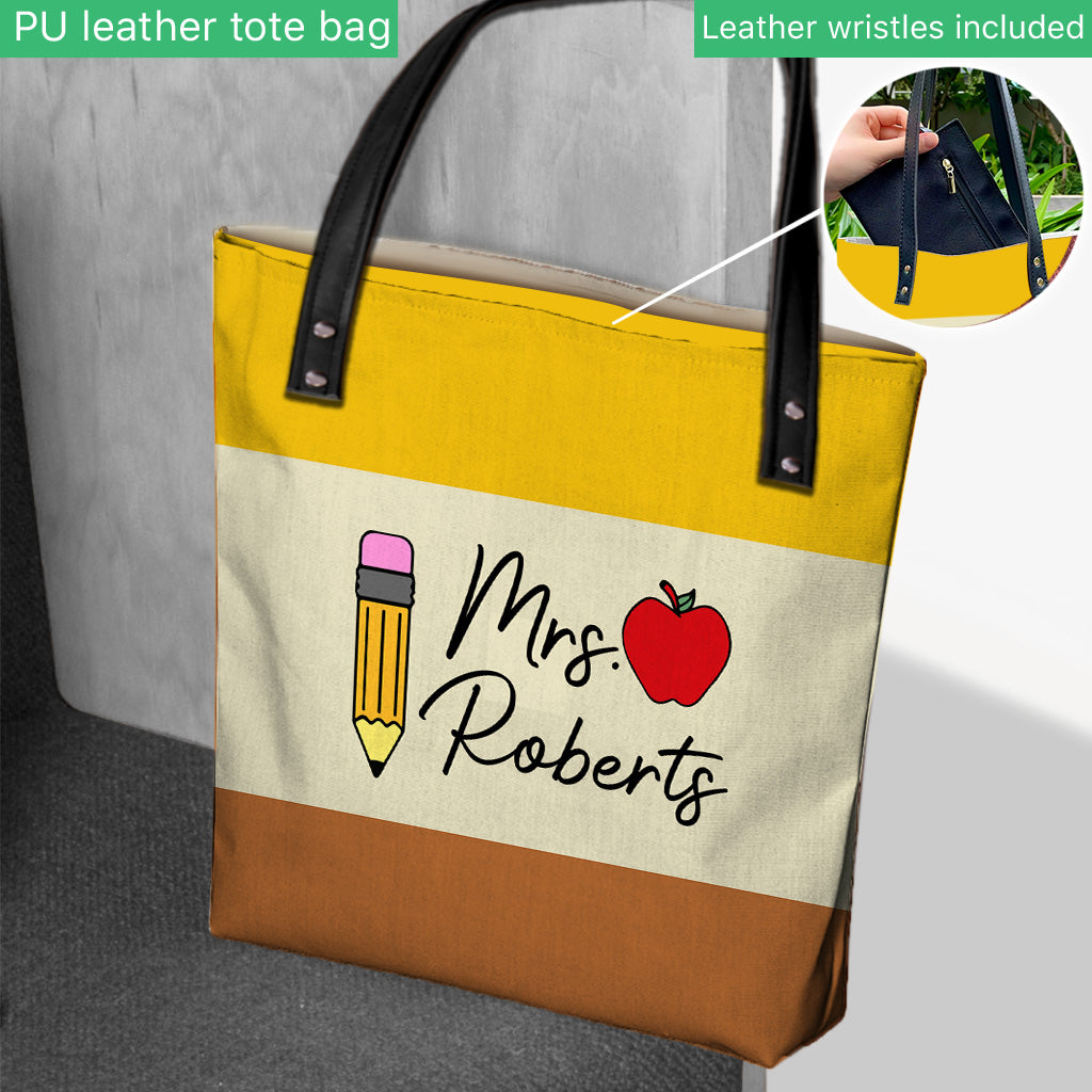 A Great Teacher - Personalized Teacher Tote Bag