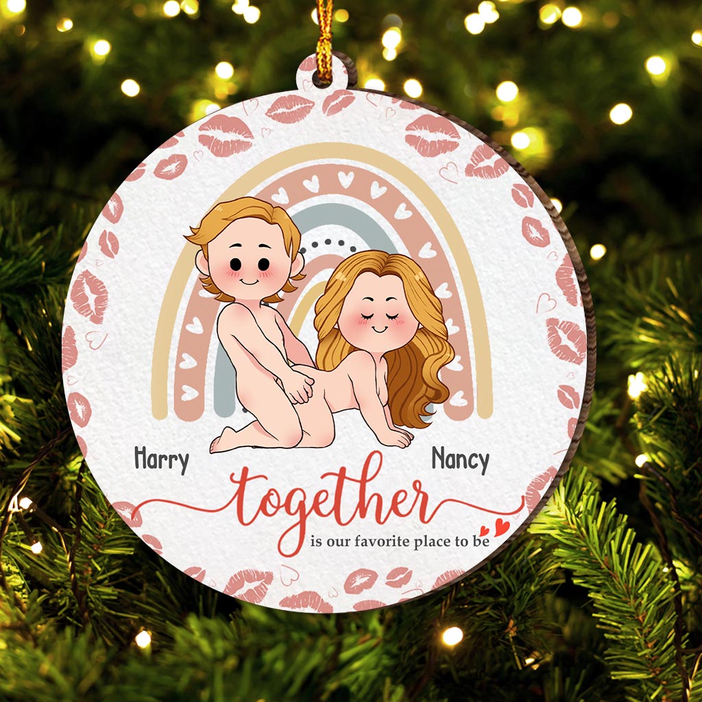 Together Is Our Favorite Place To Be - Personalized Couple Ornament